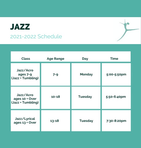 RDC Jazz 2021-2022 Schedule